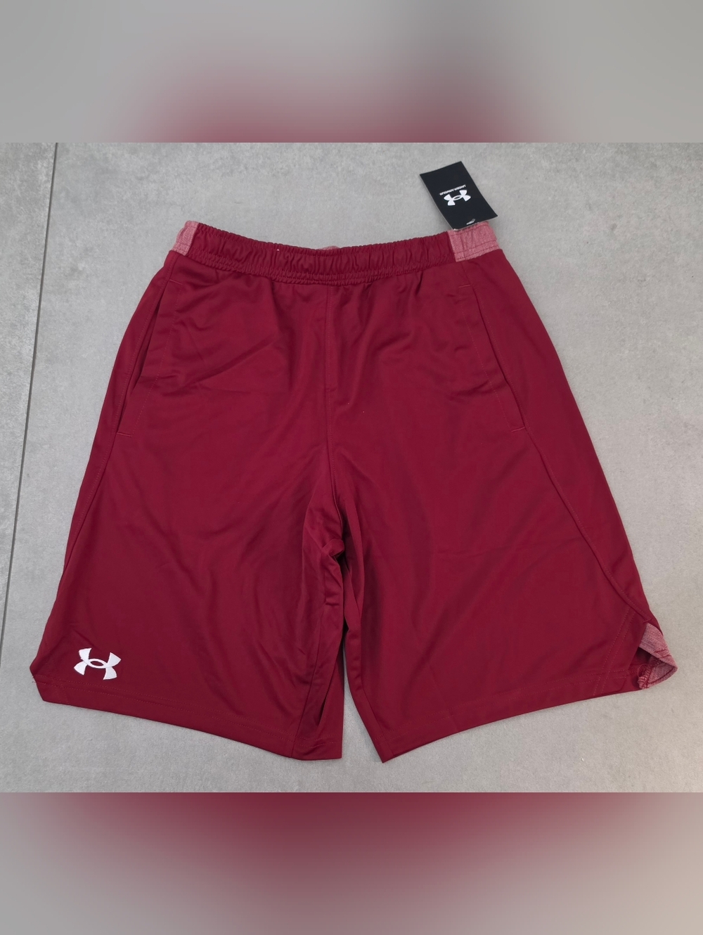 Under Armour Men's Cardinal Red Athletic Shorts